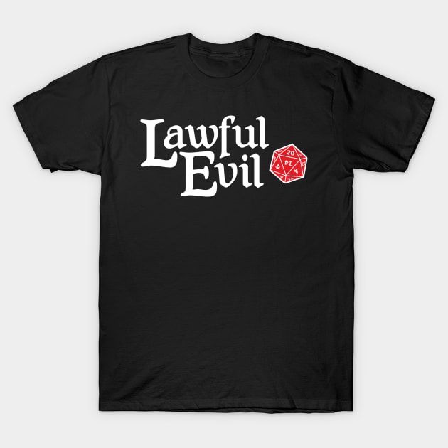 Lawful Evil T-Shirt by machmigo